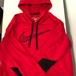 COPY - COPY - Red Nike Dri-fit hoodie